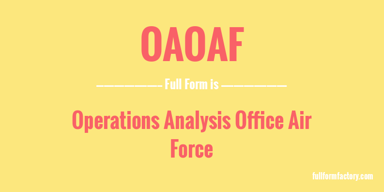 oaoaf-full-form