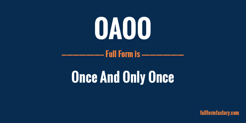 oaoo-full-form