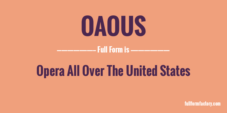 oaous-full-form