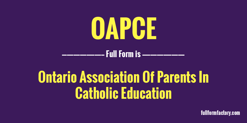 oapce-full-form