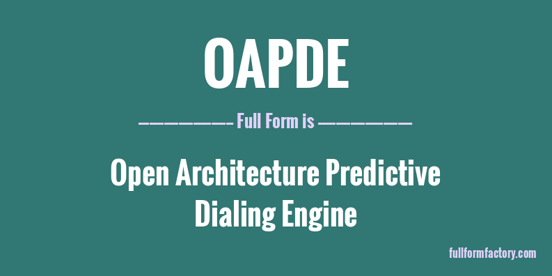 oapde-full-form