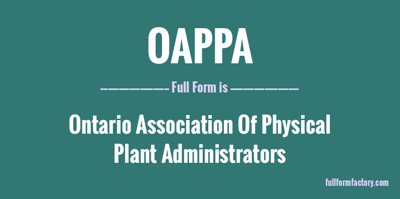 oappa-full-form
