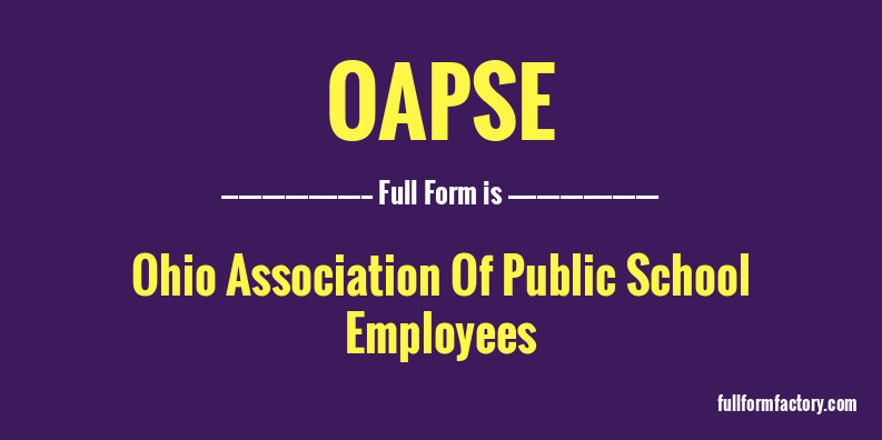 oapse-full-form