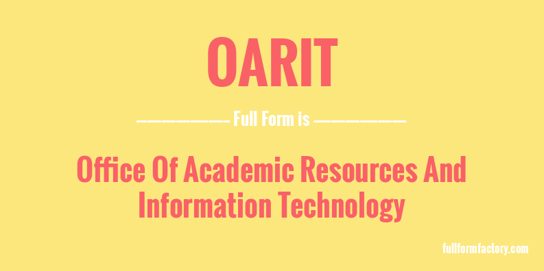 oarit-full-form