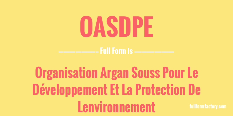oasdpe-full-form