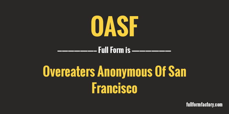 oasf-full-form