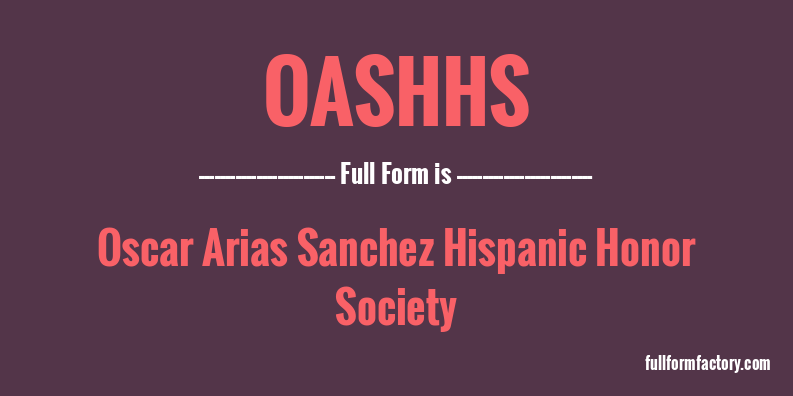 oashhs-full-form