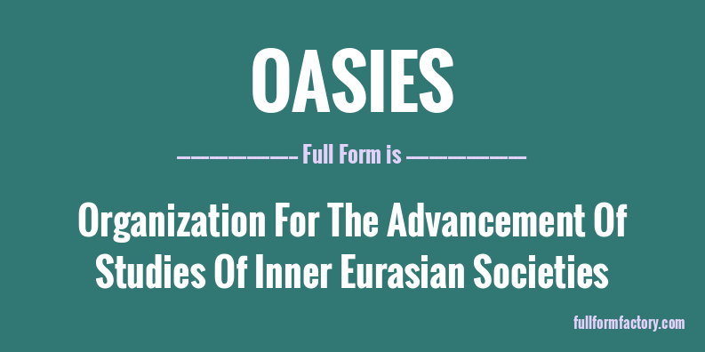 oasies-full-form