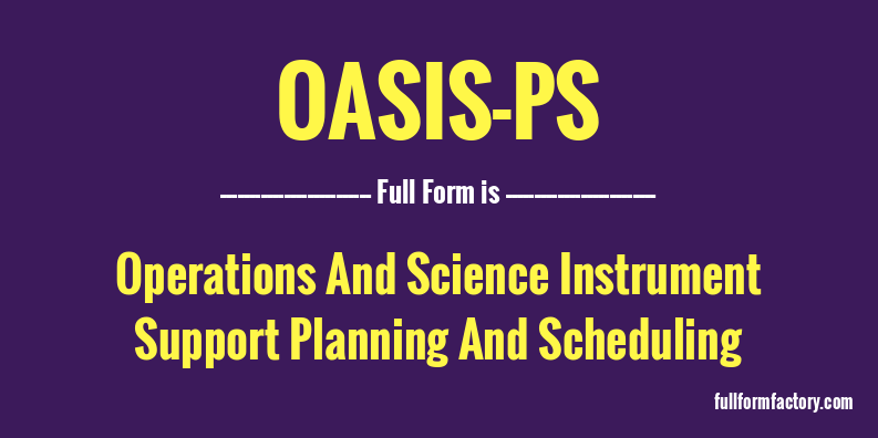 oasis-ps-full-form