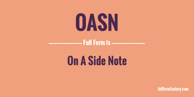 oasn-full-form