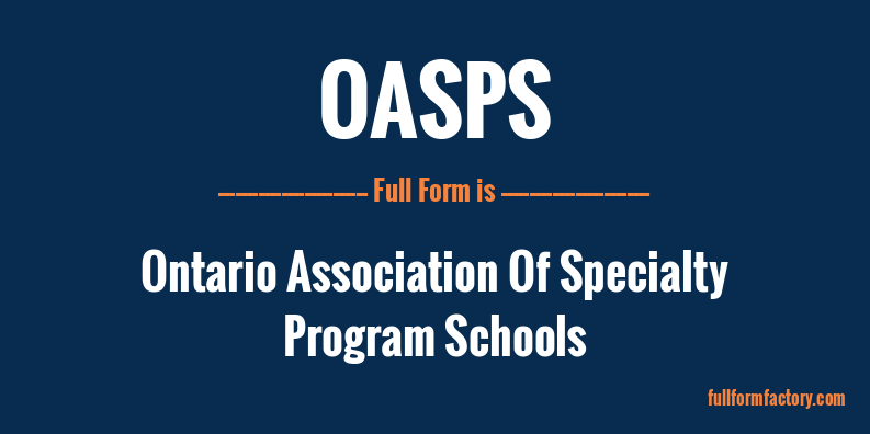 oasps-full-form