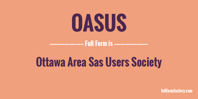 oasus-full-form