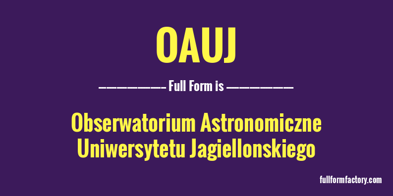 oauj-full-form