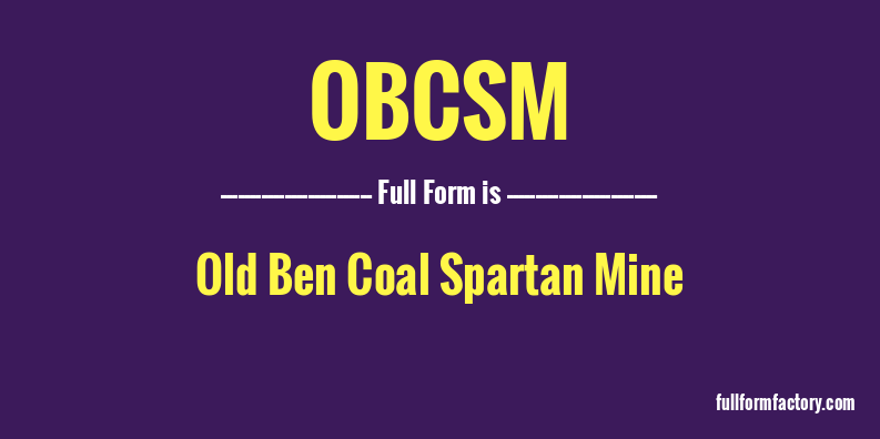 obcsm-full-form