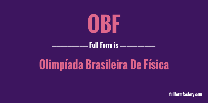 obf-full-form