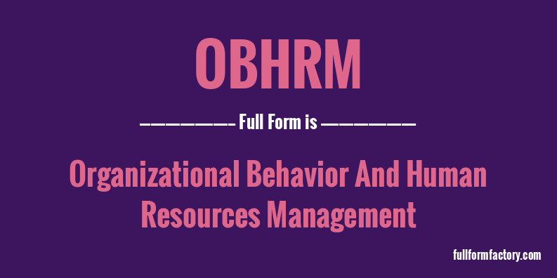 obhrm-full-form