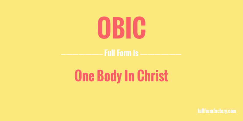 obic-full-form