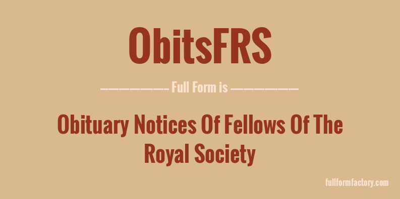 obitsfrs-full-form