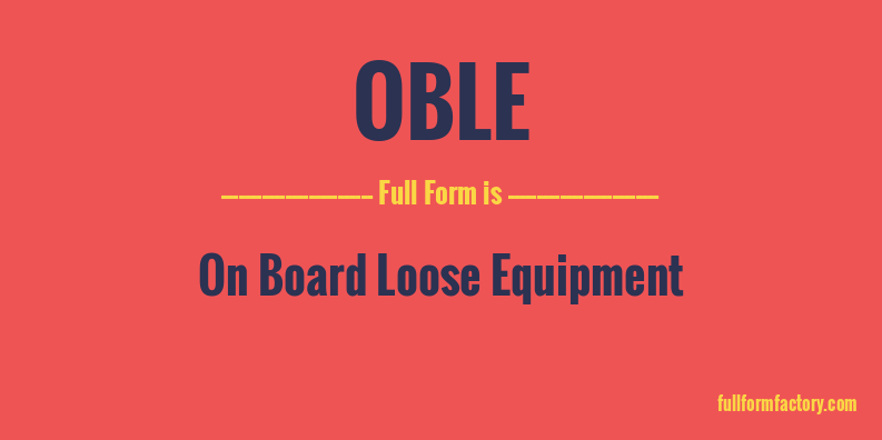 oble-full-form