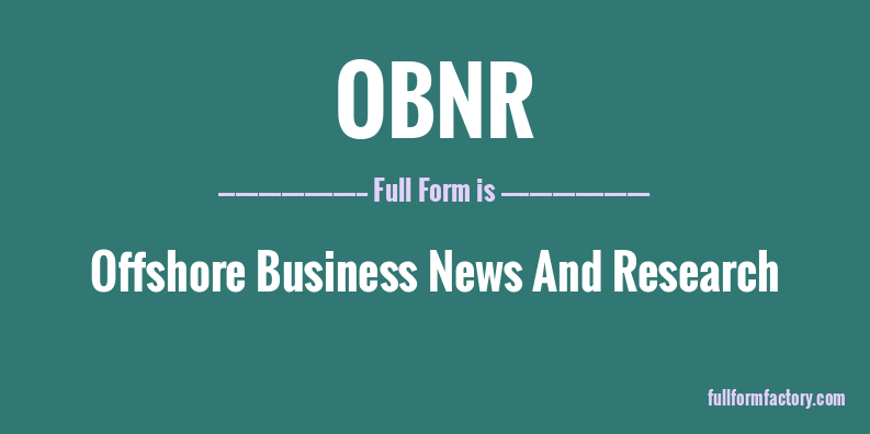 obnr-full-form