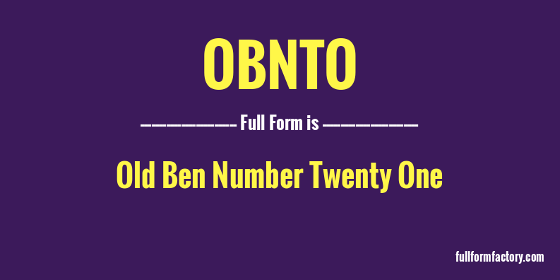 obnto-full-form