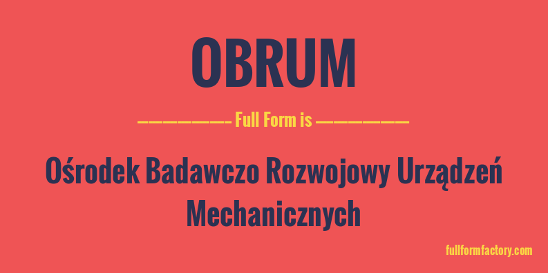 obrum-full-form