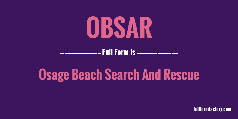 obsar-full-form