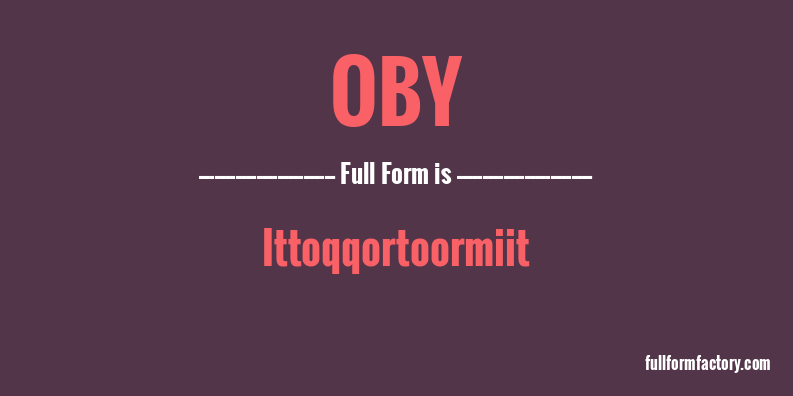 oby-full-form