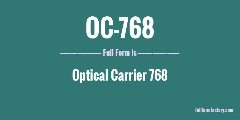 oc-768-full-form