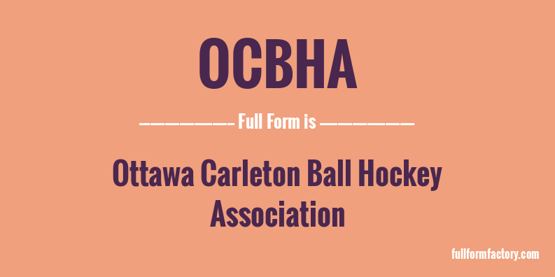 ocbha-full-form