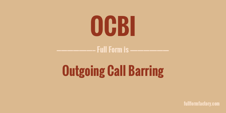ocbi-full-form