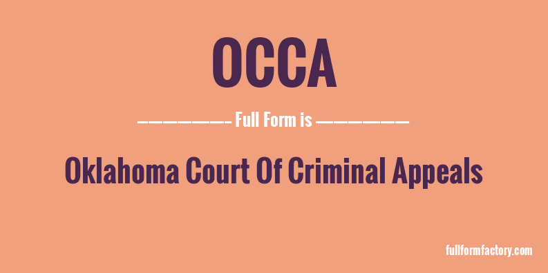 occa-full-form