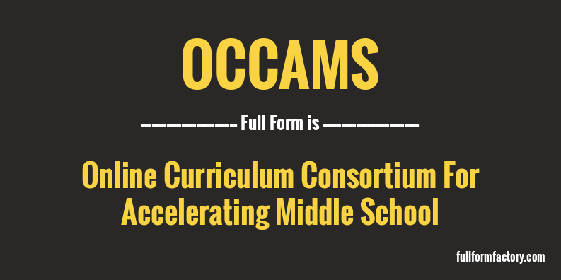 occams-full-form