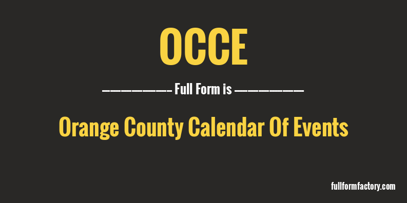 occe-full-form