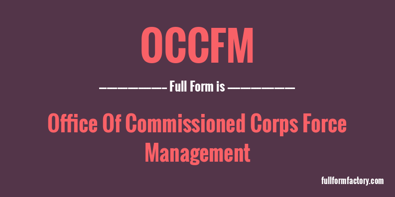 occfm-full-form