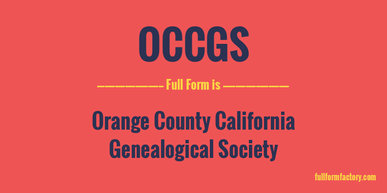 occgs-full-form