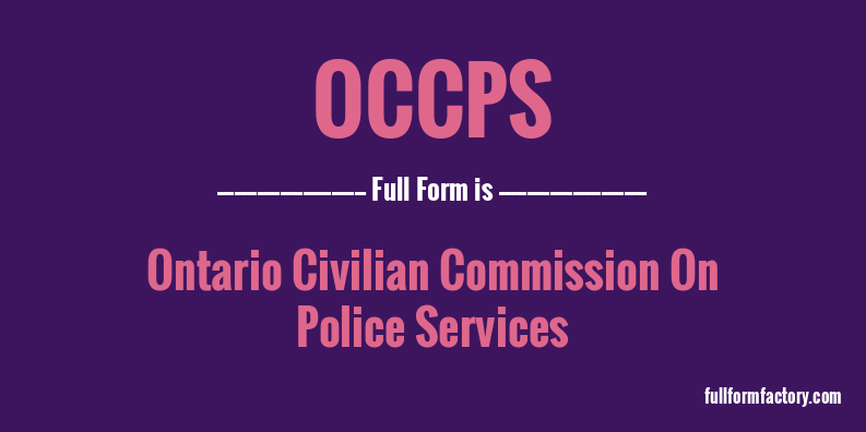 occps-full-form