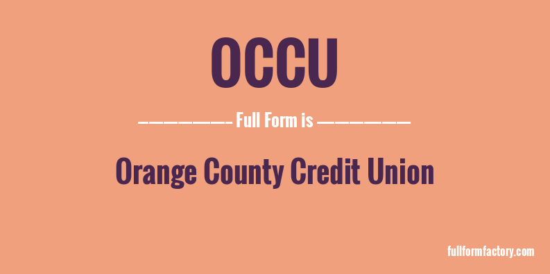 occu-full-form