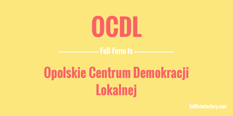 ocdl-full-form