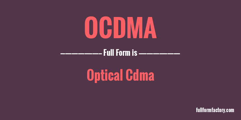 ocdma-full-form