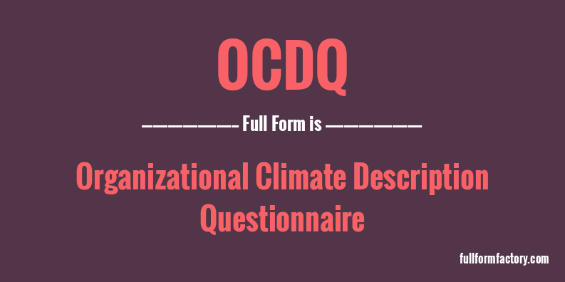 ocdq-full-form