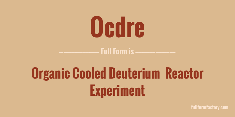 ocdre-full-form