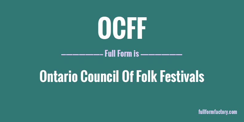 ocff-full-form