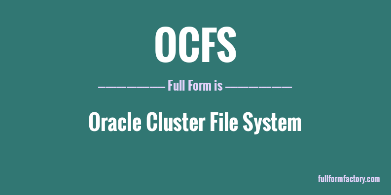 ocfs-full-form