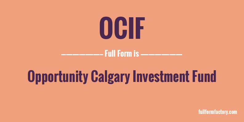 ocif-full-form