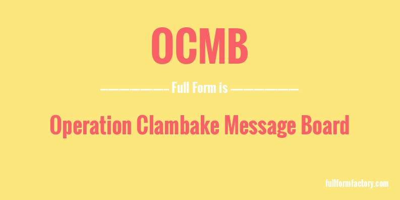 ocmb-full-form