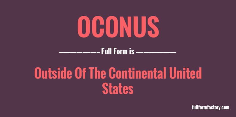 oconus-full-form
