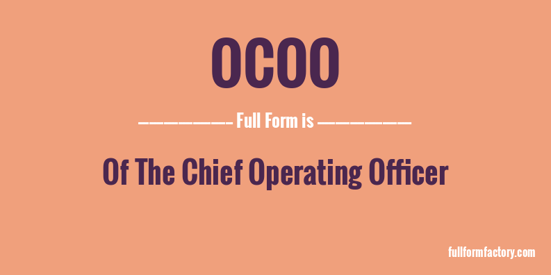 ocoo-full-form