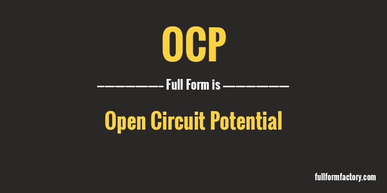 ocp-full-form