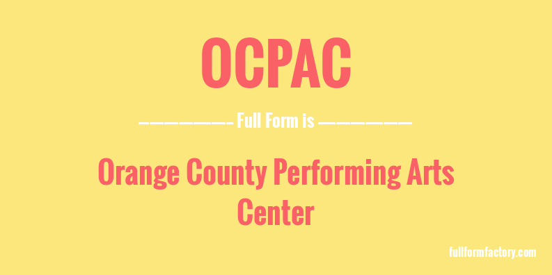 ocpac-full-form